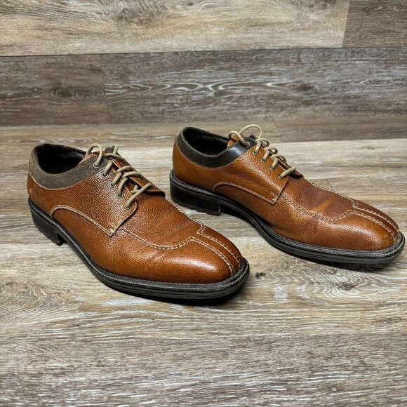 Cole Haan Cognac Brown Leather Dress Shoe Men\'s Size 11.5